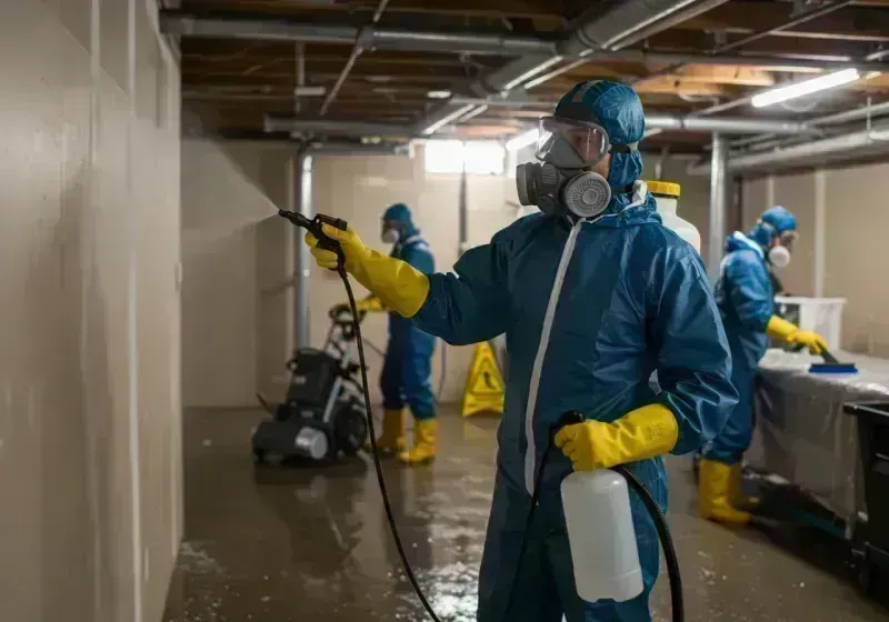 Basement Sanitization and Antimicrobial Treatment process in Waverly, IL